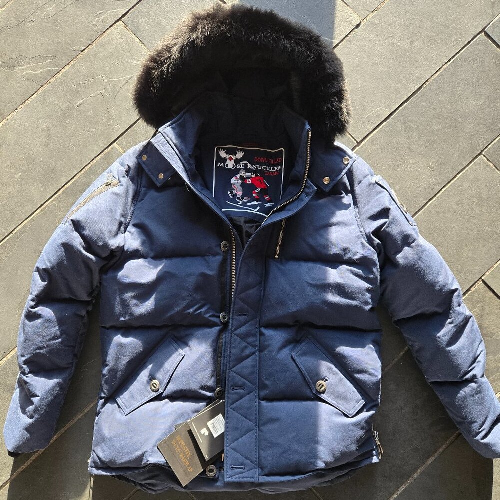 Moose Knuckes XL Marine Blue 3Q NWT